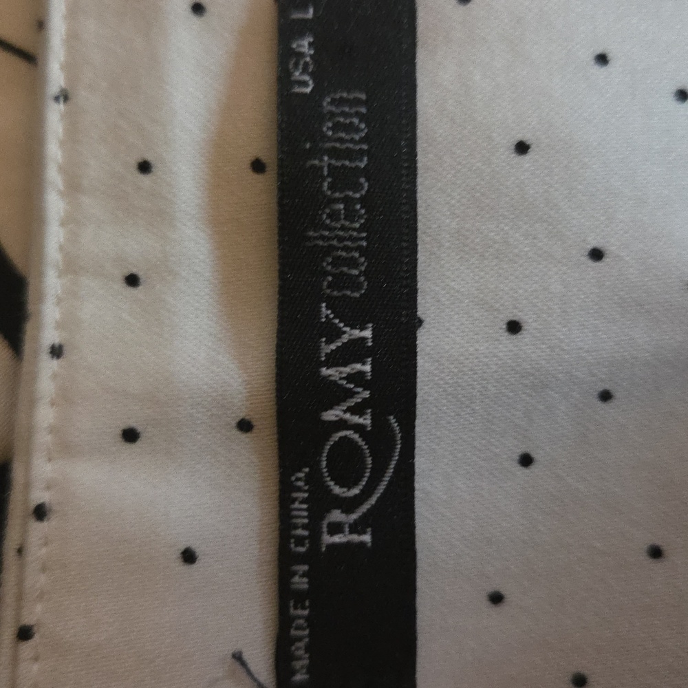 Black & White Cotton Skirt - Picture 3 of 4